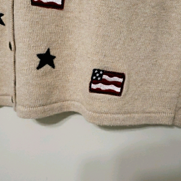 croft & barrow patriotic cotton cardigan Size XL - Picture 2 of 10